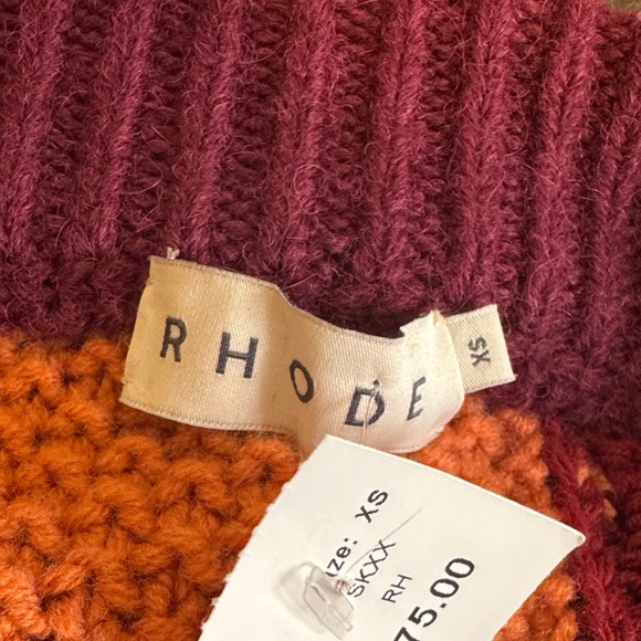 RHODE Reilly Colorblock Cable Midi Skirt - Picture 8 of 9